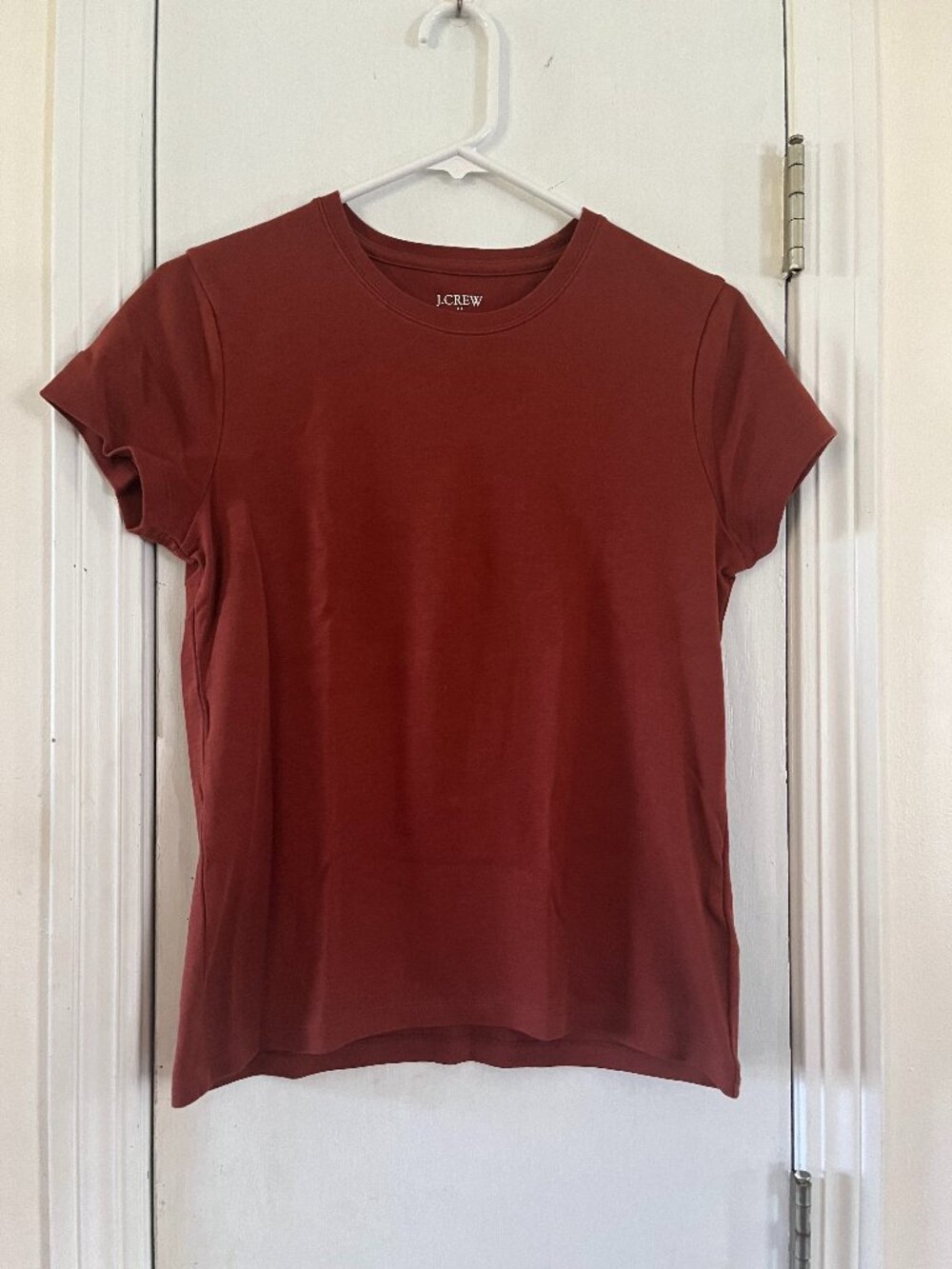 Rust J Crew Essential Tee